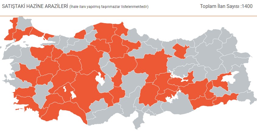 38 İlde 1400 Yatırımlık Kelepir Arsa Satışı İlana Çıktı! Milli Emlak Hazine Arazisi, Arsalar, Tarla ve Bahçe Satıyor