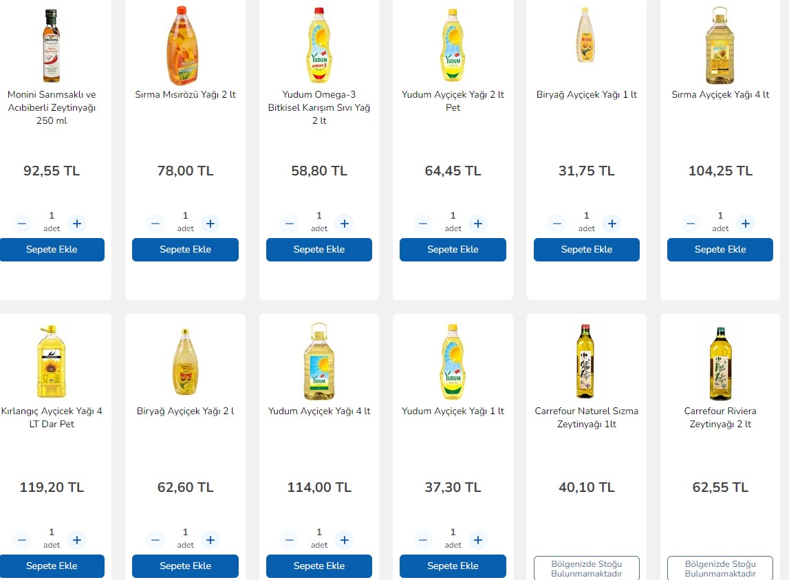 Ramazan'da Sofraları Şenlendirecek Carrefour Sıvı Yağ Fiyatlarına Yüzde 50 İndirim! Ayçiçek Yağı Zeytinyağı Fiyatı Düştü