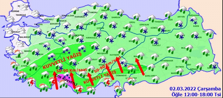 Mart Kapıdan Baktırdı, MGM'den 38 İle Soğuk Hava ve Kar Yağışı Uyarısı Yapıldı! Kar Yağacak İller Hangileri?