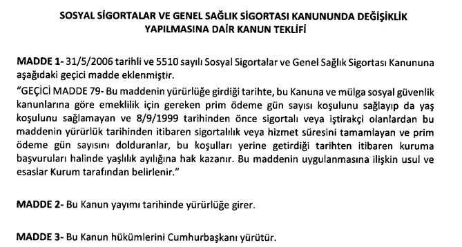 EYT Mağdurları Dikkat! Prim Ödeme Gün Sayısı ve Sigortalılık Süresini Dolduranları Hemen Emekli Edecek EYT Kanun Teklifi