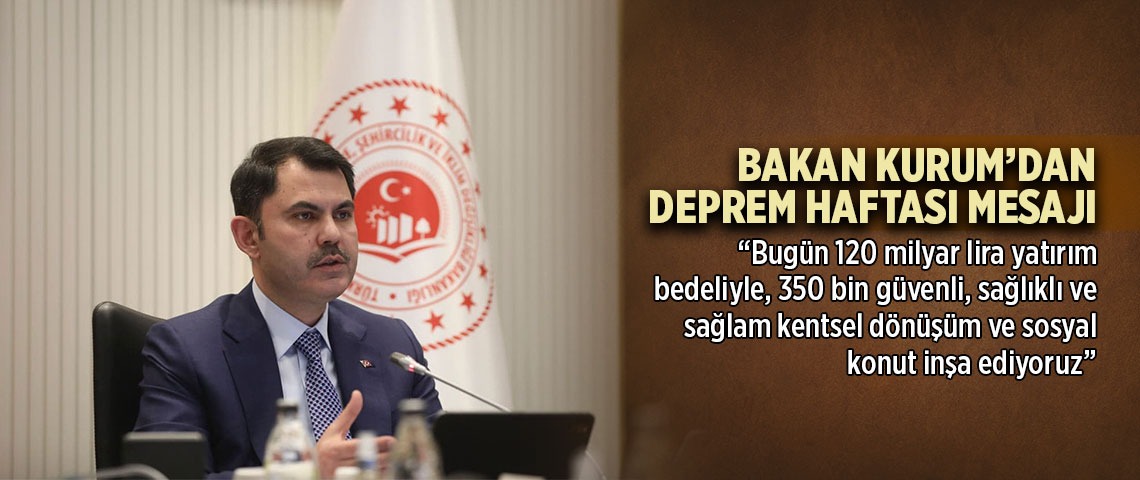 Milyonlarca Vatandaşa Devlet Destekli Kentsel Dönüşüm Müjdesi Çevre Bakanı Kurum'dan