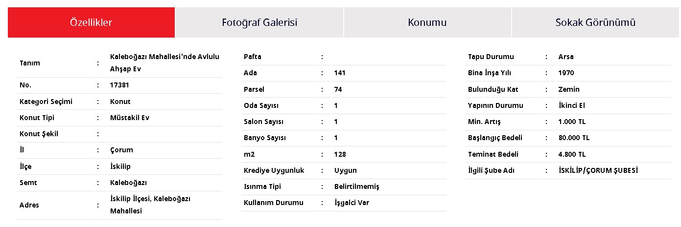 Ziraat Bankası Müstakil Ev İlanları Arayanlara Zamlara İnat Satıyor! 128 M2 Avlulu Ahşap Ev 80 Bin TL