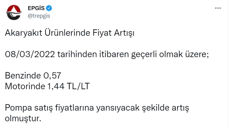 Akaryakıtta Fiyat Artışı Resmen Duyuruldu! Benzin Ve Motorin Zammı Kaç TL Oldu?