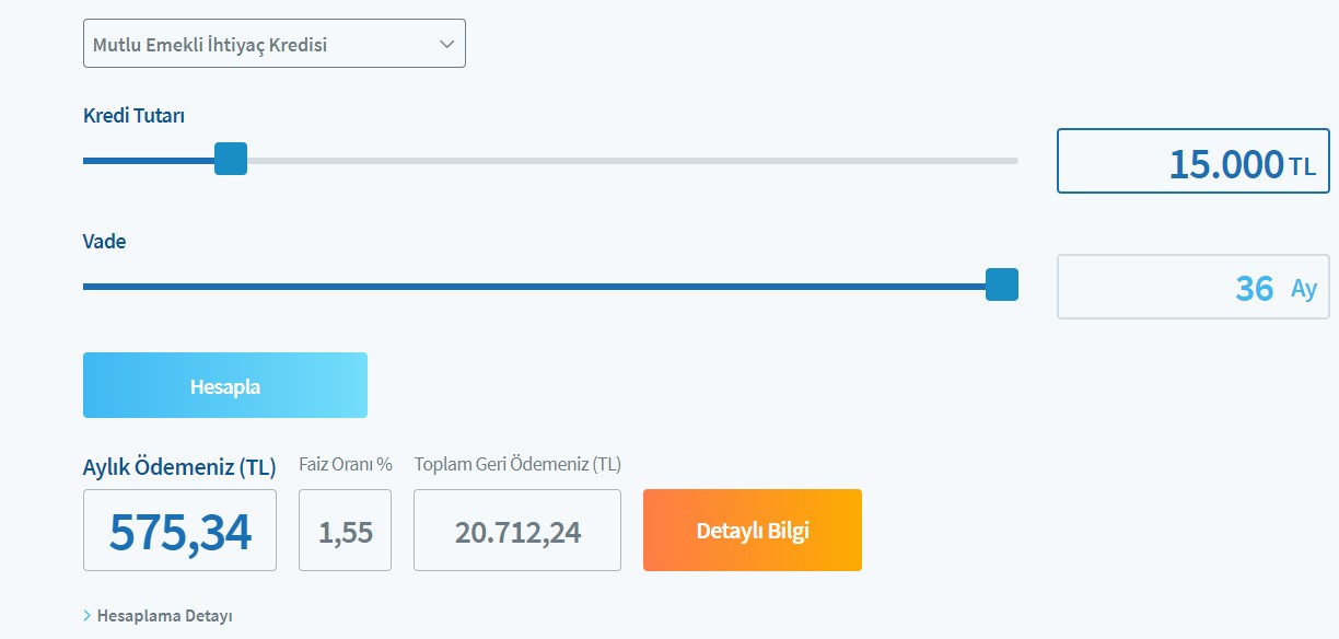 Halkbank'tan Emeklilere! Aylık 575 TL'ye 15.000 TL İhtiyaç Kredisi