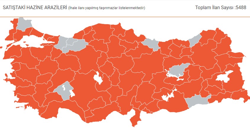 Milli Emlak'tan Satılık Hazine Arazisi Seferberliği! 73 İlde 5.488 Arsa ve Tarla Emlak Vergisi Muafiyeti İle Satışta