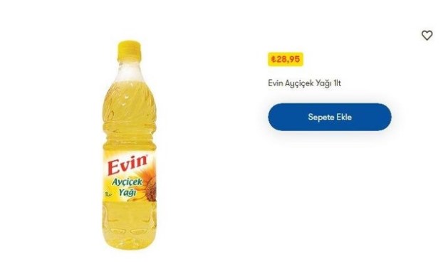 A101, ŞOK, BİM, Migros, TMO Ayçiçek Yağı Fiyatları Ne Kadar? Yudum, Biryağ, Torku 5 L Ayçiçek Yağı Fiyat Listesi