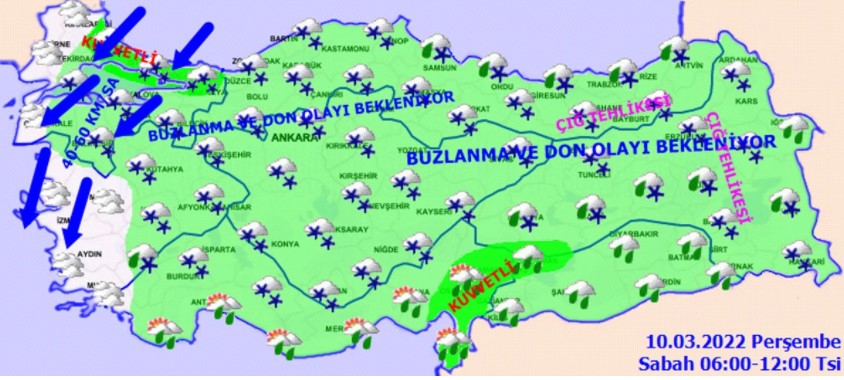 Aybar Kar Fırtınası ve Kocakarı Soğukları Birleşti, 29 İle Uyarı Geldi! Kar Fırtınası Bu İlleri Vuracak