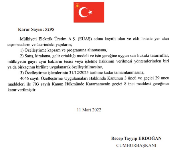 Cumhurbaşkanı Erdoğan'dan Yeni Özelleştirme Kararları! Tekel, Şeker Fabrikaları, Hazine Arazileri, TTA Gayrimenkul