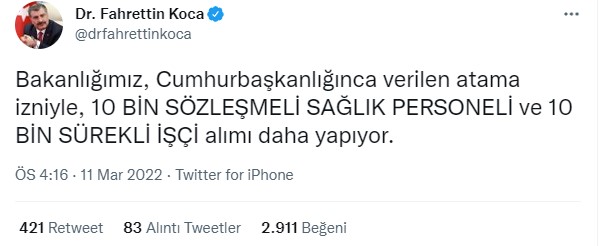 Hastanelere 10.000 İşçi Alınacak! Bakanlıkta Kadrolu İş Arayanlar İŞKUR Başvuru Tarihleri Açıklandı