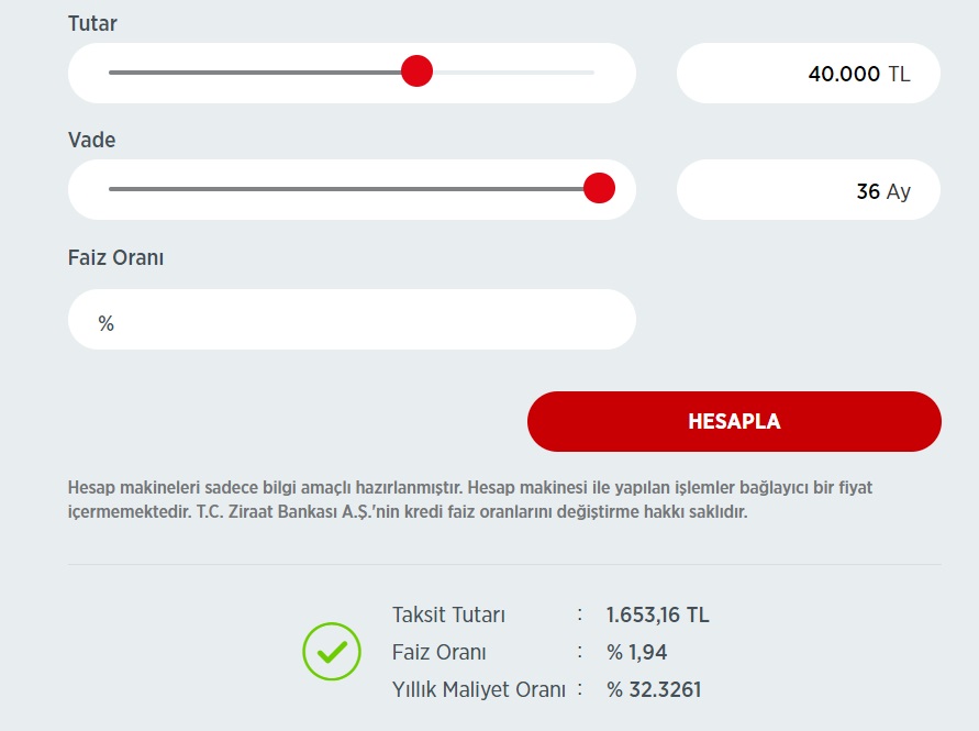 Ziraat Bankası, Vakıfbank, Halkbank 30 Bin TL, 40 Bin TL, 50 Bin TL İhtiyaç Kredisi Aylık Taksitleri Değişti