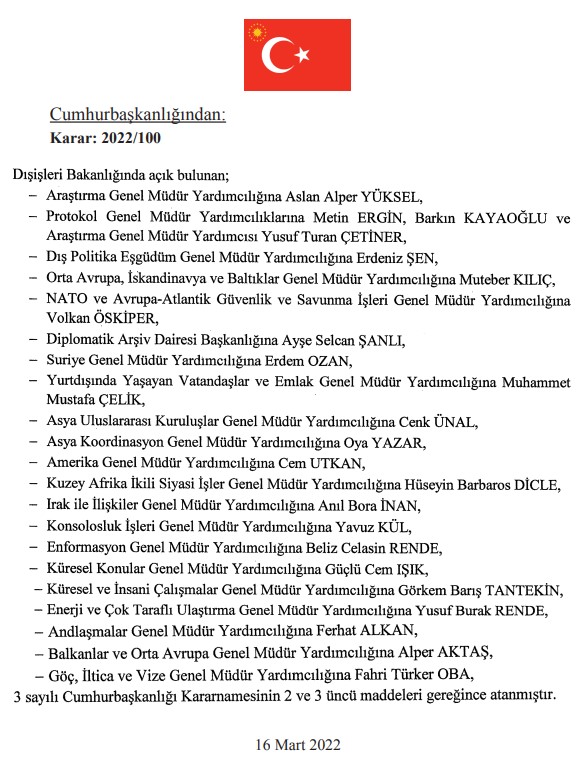 Cumhurbaşkanlığı Atama Kararnamesi Son Dakika: 17 Mart Tarihli Kamuda Son Atamalar ve Görevde Alma Kararları