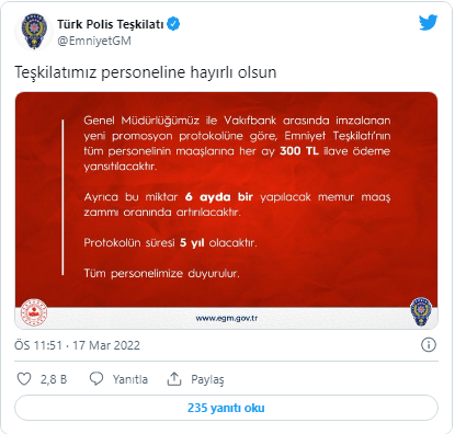 Son Dakika: Milyonlarca Polise Müjdeli Haber EGM'den Geldi! Maaşlara Ek Ödeme Yapılacak!