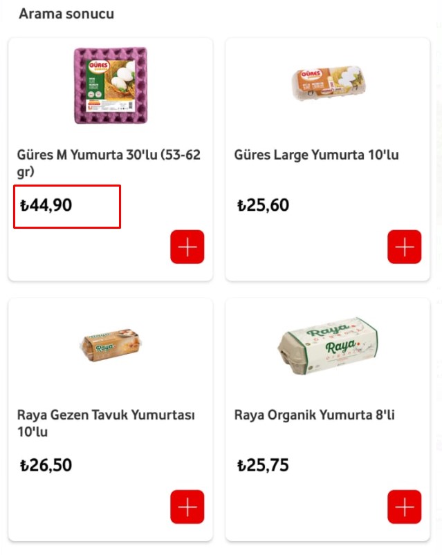 Vodafone Market Ramazan İndirimi Kampanyası: 30'lu Yumurta 14.90 TL, 5 KG Söke Un 34.95 TL, 1 LT Zeytin Yağı 15 TL