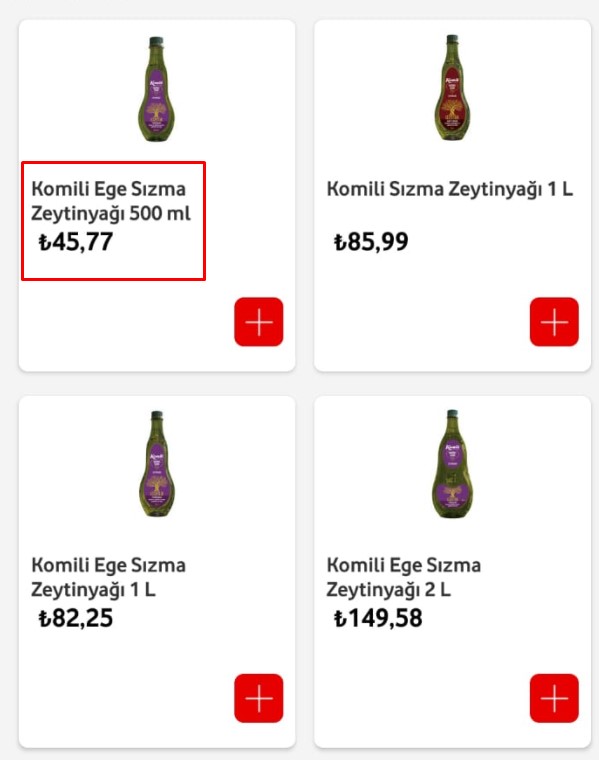 Vodafone Market Ramazan İndirimi Kampanyası: 30'lu Yumurta 14.90 TL, 5 KG Söke Un 34.95 TL, 1 LT Zeytin Yağı 15 TL