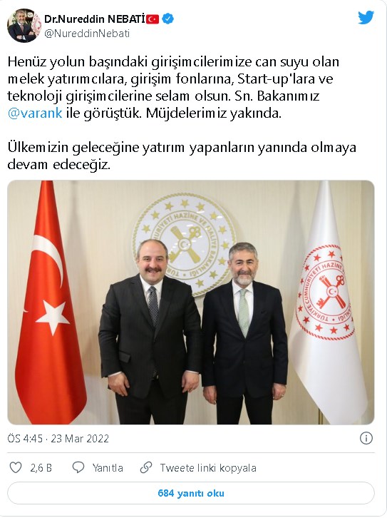 Bakan Nebati Mustafa Varank İle Ne Görüştü? İki Bakan Ne Müjdesi Verecek?