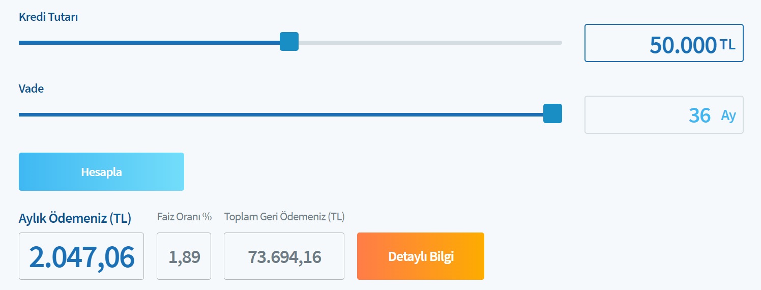 İhtiyaç Kredisi Faiz Hesaplamaları Sil Baştan! Halkbank, Ziraat, Vakıfbank, Akbank 50 Bin TL Kredi İçin Yeni Tablolar!