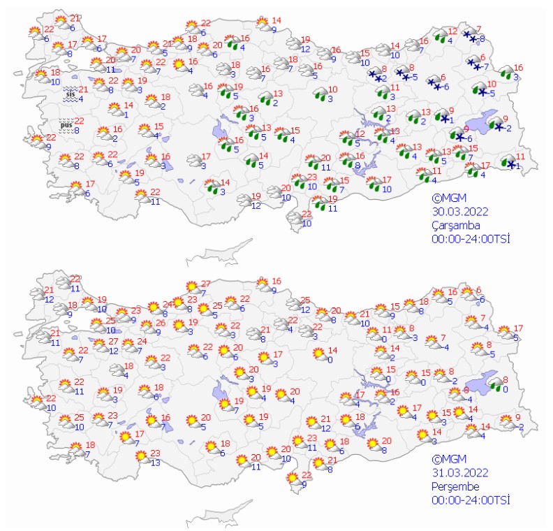 Baharı Beklerken Meteoroloji Alarm Üzerine Alarm Verdi! 27 İl İçin Kuvvetli Kar Yağışı, Sağanak Yağış, Sel, Çığ Uyarısı