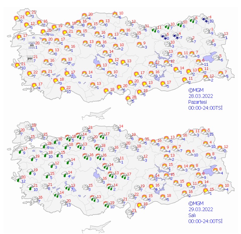 Baharı Beklerken Meteoroloji Alarm Üzerine Alarm Verdi! 27 İl İçin Kuvvetli Kar Yağışı, Sağanak Yağış, Sel, Çığ Uyarısı