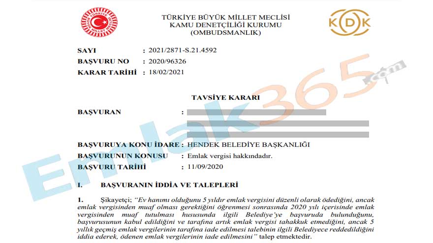 Emlak Vergisi İade Dilekçesi 2022! Tek Evi Olup Para Ödeyenler Geriye Dönük 5 Yıl Vergi İadesi Muafiyeti Parası Alacak