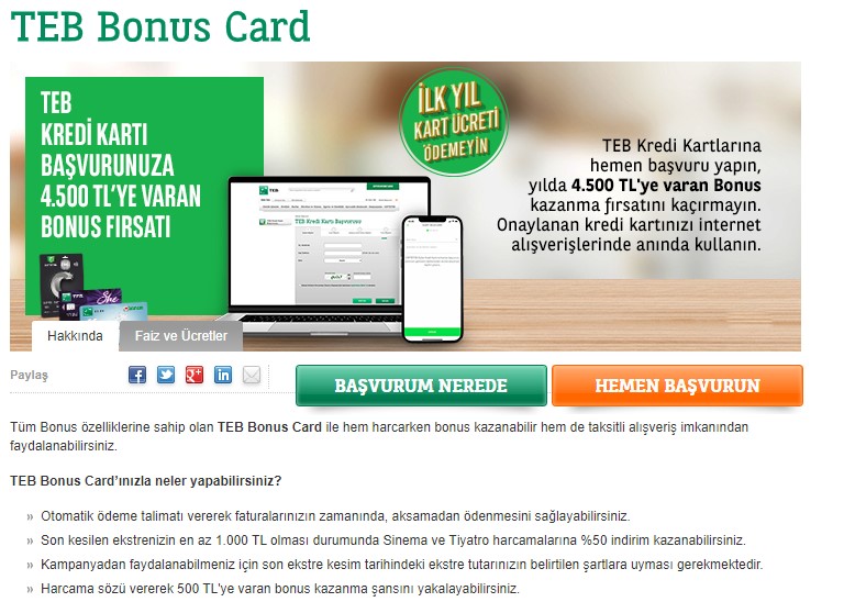 TEB'den Çılgın Kredi Kartı Kampanyası! TEB Bonus Card Alana 4.500 TL Bedava Alışveriş Müjdesi