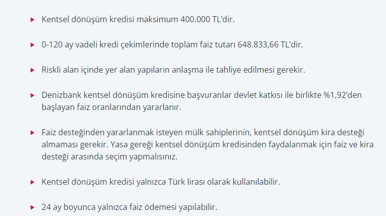 Denizbank Kentsel Dönüşüm Konut Kredisi Kampanyası Başladı! Bakanlık Destek Verecek, Faiz Düşecek