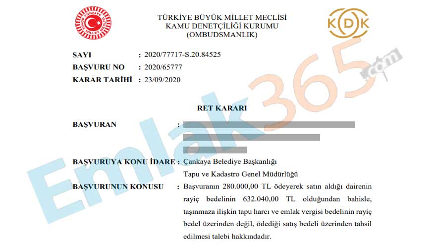 Tapuda Fiyat Düşürenler Yandı! Satış Bedeli Üzerinden Tapu Harcı ve Emlak Vergisi Ödemek İsteyenlere Kötü Haber