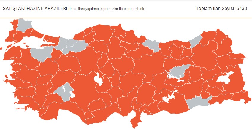 Milli Emlak Arsa Satışları Nisan 2022 İlanları: KDV'siz, Vergisiz Satılık Hazine Arazileri Haritası, Tarla Listesi