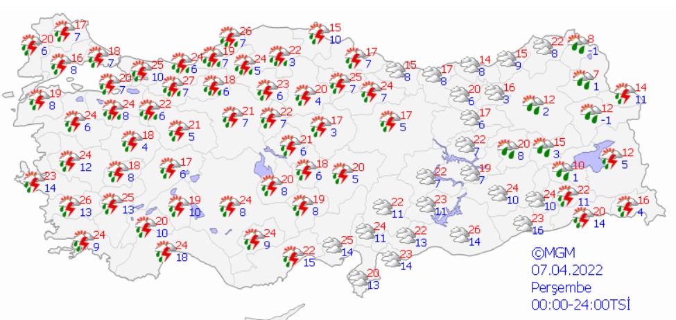 Şemsiyenizi Almadan Çıkmayın! Meteoroloji Alarm Verdi, Nisan Yağmurları Fena Bastıracak, Sel Vuracak