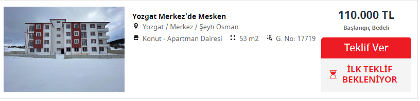 Bu Fiyatlar İçin Sayılı Saatler Kaldı! Ziraat Bankası 110 Bin TL, 120 Bin TL'ye Apartman Dairelerini Satışa Çıkardı!