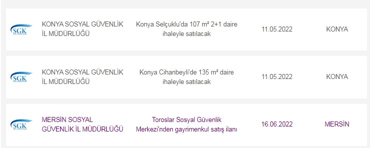 SGK İl Müdürlüklerinden lojman satış ilanları! 4 şehirde 7 daire için başvuru toplanıyor