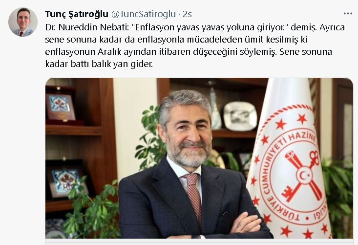 Maliye Bakanı Nebati Enflasyonun Düşeceği Tarihi Verdi, Ekonomistler İsyan Etti!