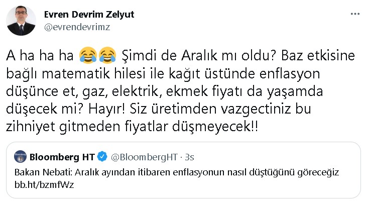 Maliye Bakanı Nebati Enflasyonun Düşeceği Tarihi Verdi, Ekonomistler İsyan Etti!