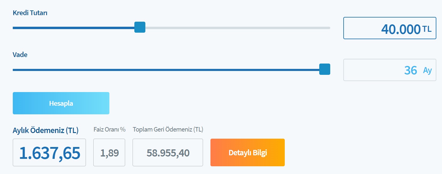 Ziraat, Halkbank, Vakıfbank Kredi Maliyetleri! 40 Bin TL, 60 Bin TL, 80 Bin TL İhtiyaç Kredisi Taksit Tabloları!