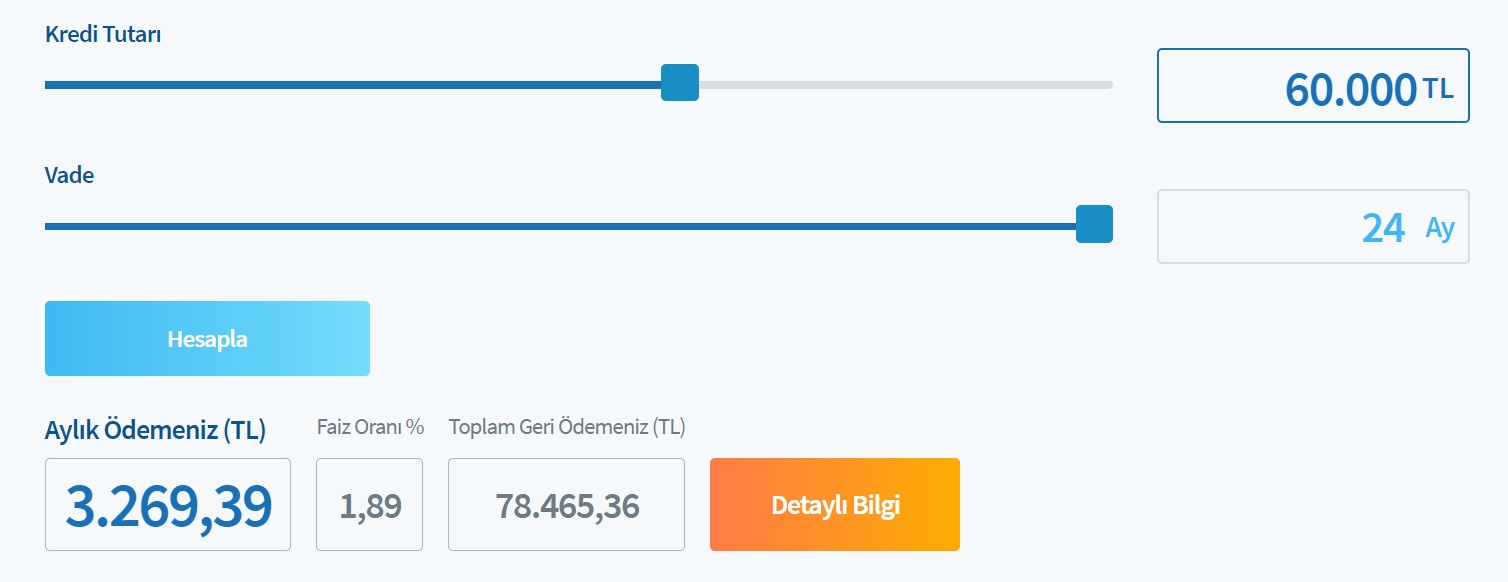 Ziraat, Halkbank, Vakıfbank Kredi Maliyetleri! 40 Bin TL, 60 Bin TL, 80 Bin TL İhtiyaç Kredisi Taksit Tabloları!