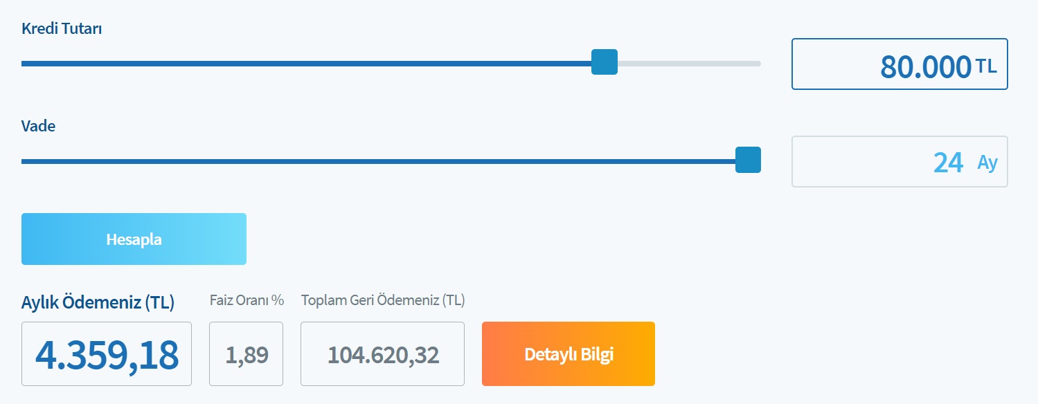 Ziraat, Halkbank, Vakıfbank Kredi Maliyetleri! 40 Bin TL, 60 Bin TL, 80 Bin TL İhtiyaç Kredisi Taksit Tabloları!