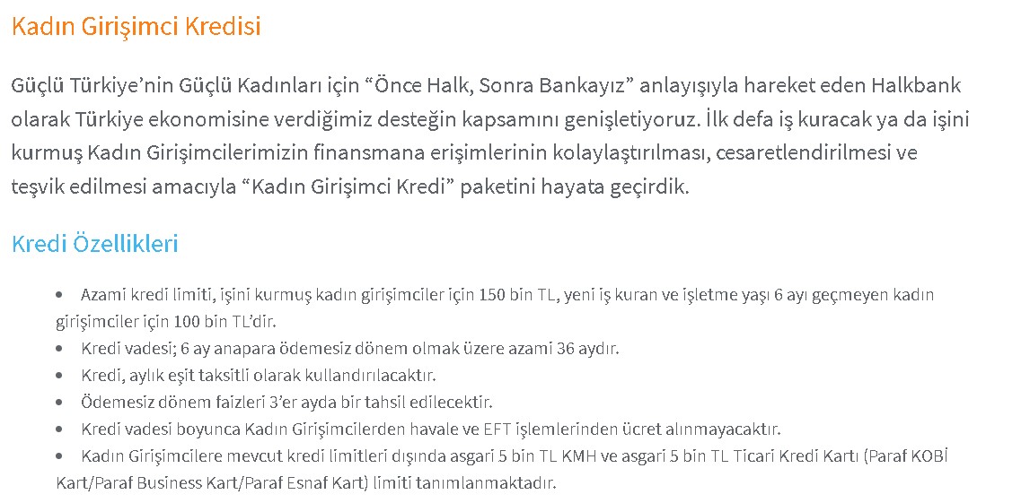 Halkbank'tan Esnaflara ve Kadın Girişimcilere Faizsiz Kredi Desteği