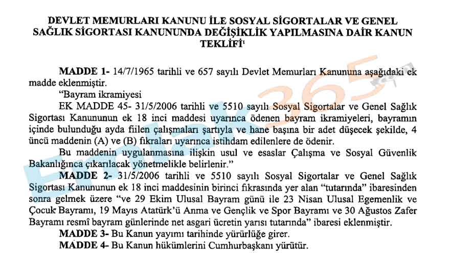 Bayram İkramiyesi Sil Baştan! Emeklilere ve Memurlara Yılda 6 Kez, Asgari Ücret Üzerinden Her Hanede 1 Kişiye Ödenecek