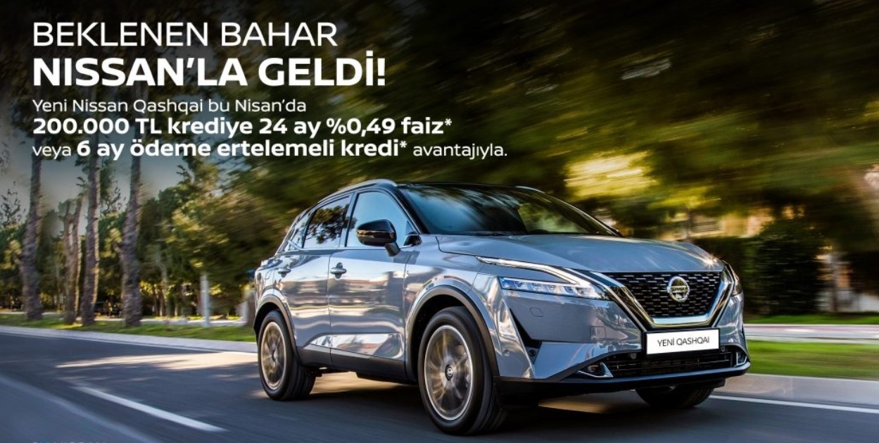 Nissan'da Kredilere Bahar Geldi! Yakışıklı SUV Nissan Qashqai 2022 Fiyat Listesine İndirim ve 0.49 Faizli Kredi