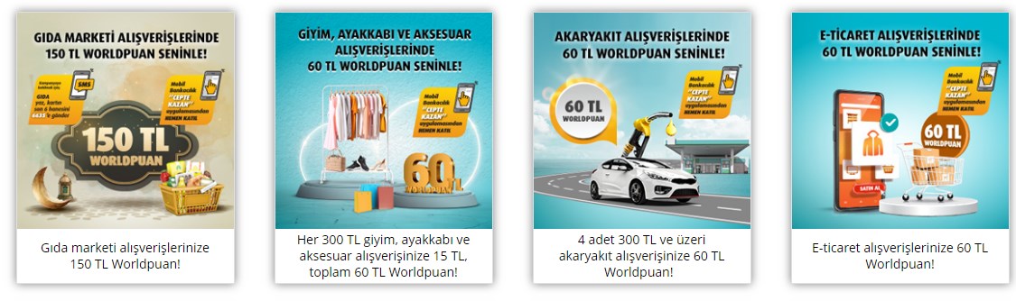 Vakıfbank'tan akaryakıt alışverişlerine 60 TL, gıdaya 150 TL, giyim ayakkabıya 60 TL kampanyası