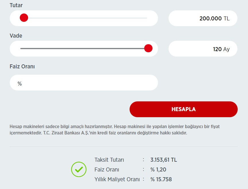 Ziraat Bankası, Vakıfbank, Halkbank Konut, Taşıt, İhtiyaç Kredileri Maliyet Hesaplamaları Değişti!