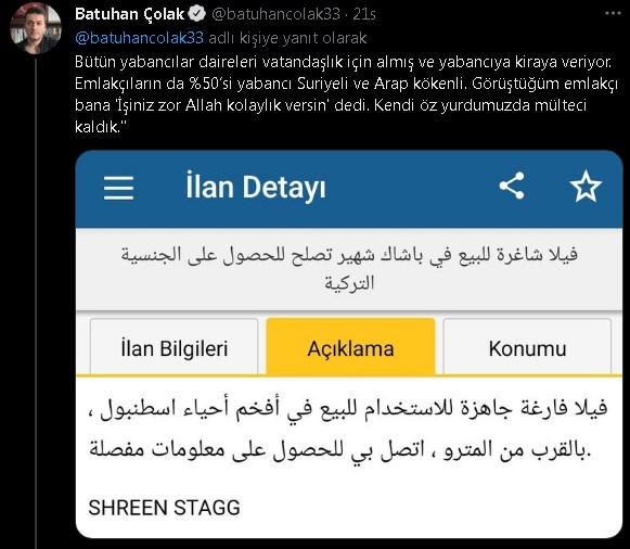 Konut Alımına Vatandaşlık Verilmesinin Faturası Ağır Oldu: Türkiye'de Türk'e Ev Yok!