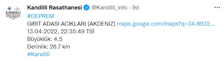 AFAD ve Kandilli Duyurdu, Akdeniz Depremle Sallandı! Deprem Nerede Oldu, Şiddeti Kaç Açıklandı?