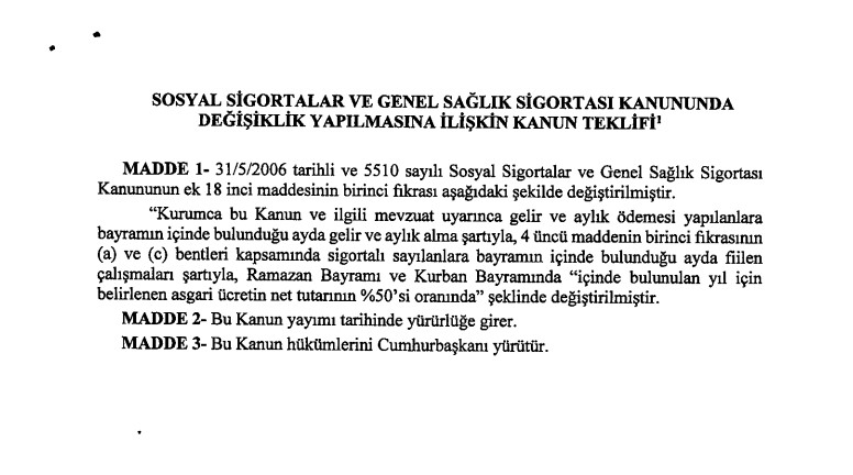 Yasa teklifi TBMM'ye geldi bile! Çalışan herkese asgari ücretin yarısı kadar bayram ikramiyesi müjdesi gelebilir