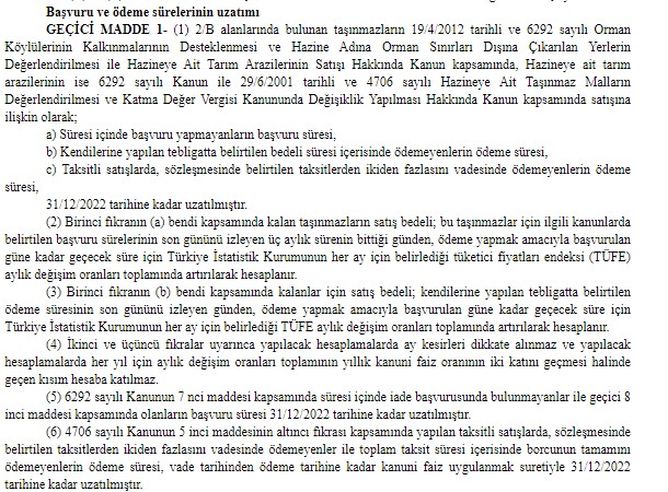 SON DAKİKA: 2B Yasası Çıktı! 2/B Tarım Arazi Satışı Son Başvuru, Ödeme Tarihi Süresi Uzatıldı Mı, Ne Zaman Sona Erecek?