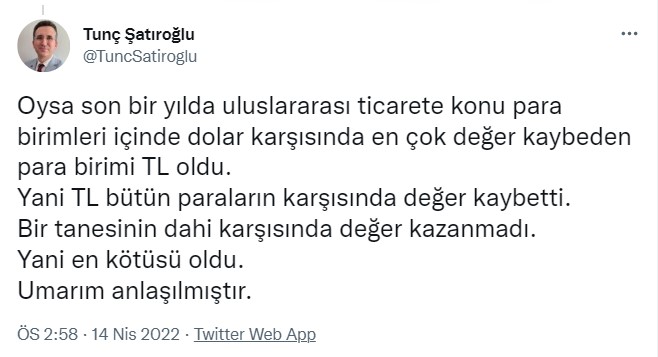 Ekonomist Şatıroğlu Açıkladı: Erdoğan, Merkez Bankası Başkanı Naci Ağbal'ı Görevden Almasaydı Dolar Bugün Kaç TL Olurdu?