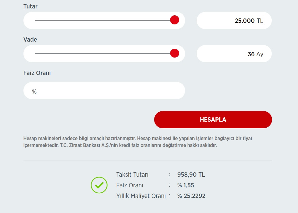 Bayram İkramiyesi Zammı Hayal Olan Emeklilere Aylık 958 TL Taksitle 25 Bin TL İhtiyaç Kredisi Ziraat Bankası'nda!