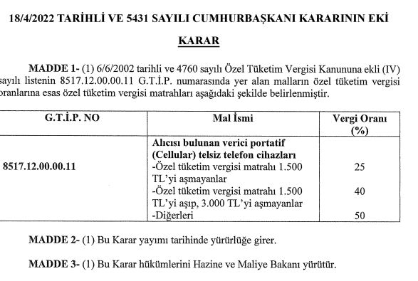 Cumhurbaşkanı imzaladı, cep telefonlarına ÖTV indirimi geldi! İşte fiyatı düşecek telefon modelleri