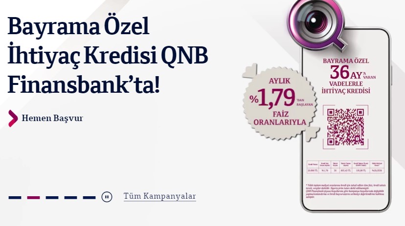 Kredi Faizlerinde Bayram Rüzgarı Esiyor! QNB Finansbank, Yapı Kredi, İş Bankası İhtiyaç Kredisi Kampanyaları 2022