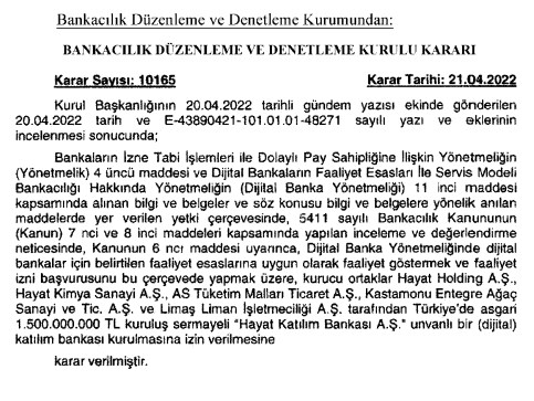 Resmi Gazete'de yayımlandı! Türkiye'nin ilk dijital yatırım bankası kuruluyor