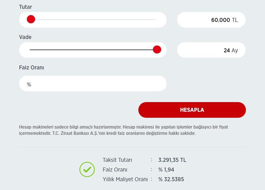 Faizler Değişti, Maliyetler Yenilendi! Ziraat Bankası, Vakıfbank, Halkbank 60 Bin TL İhtiyaç Kredisi Taksit Hesaplama!